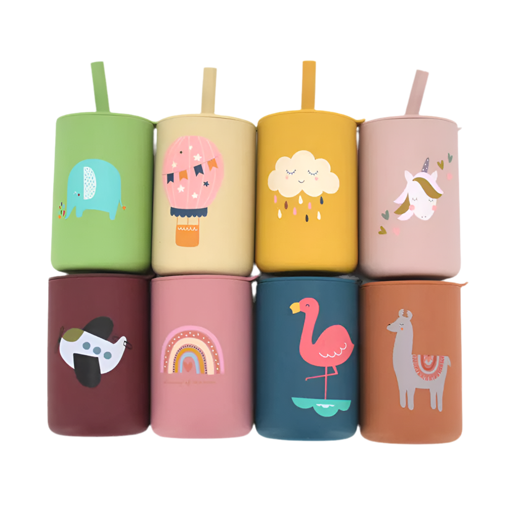 Leak-proof Silicone Children's Drinking Cup for Baby