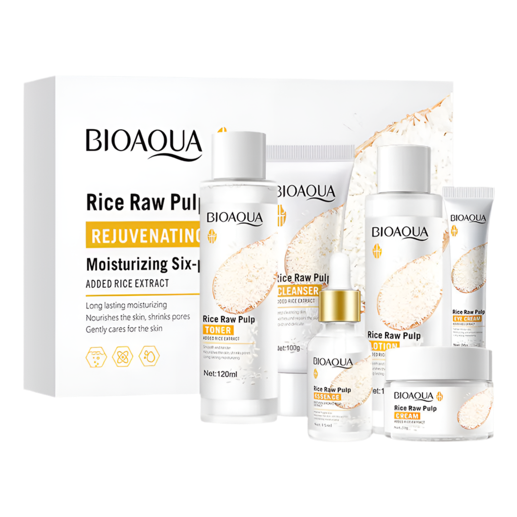 SKINFINITY Rice Essence Hydrating Skincare Set (6 Pieces)
