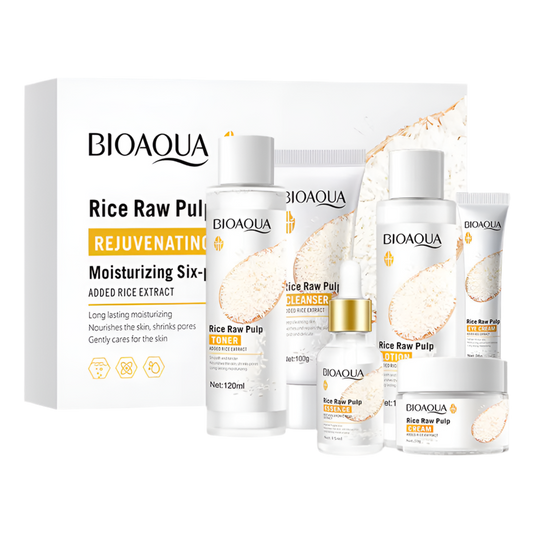 SKINFINITY Rice Essence Hydrating Skincare Set (6 Pieces)