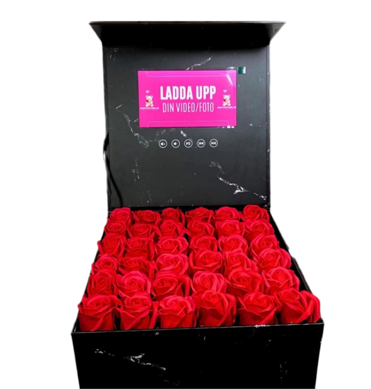 SKINFINITY LCD Screen Video Gift Box Rose Flower Box
