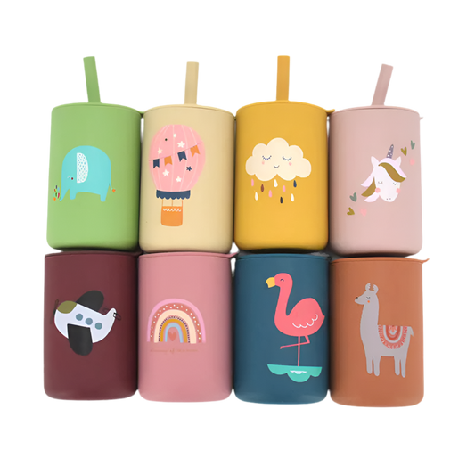 Leak-proof Silicone Children's Drinking Cup for Baby