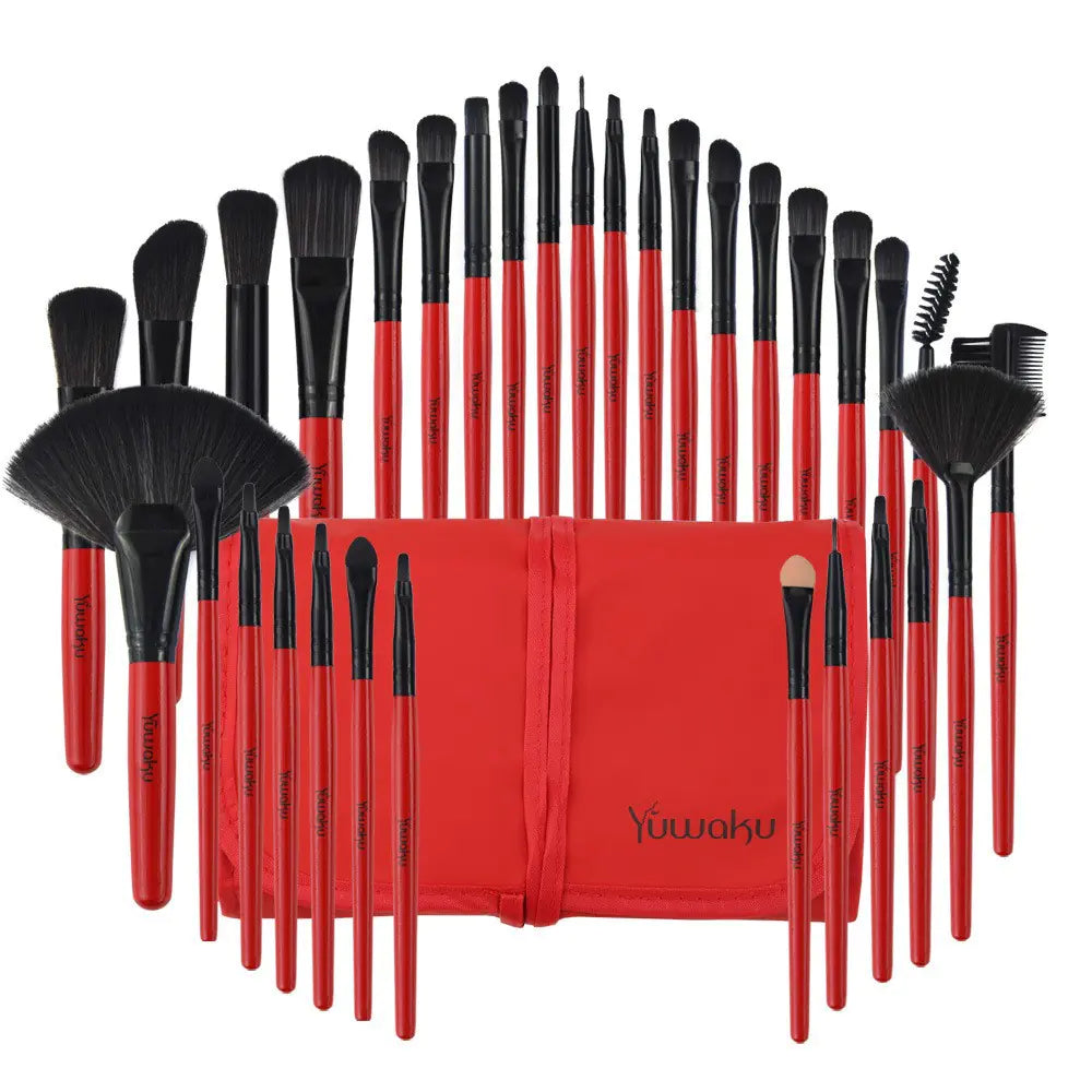 SKINFINITY 32-Piece Makeup Brush Set for Beauty and Cosmetics