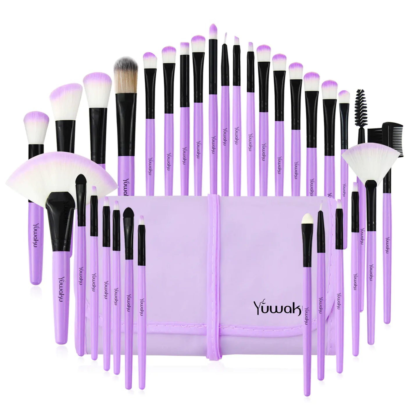 SKINFINITY 32-Piece Makeup Brush Set for Beauty and Cosmetics