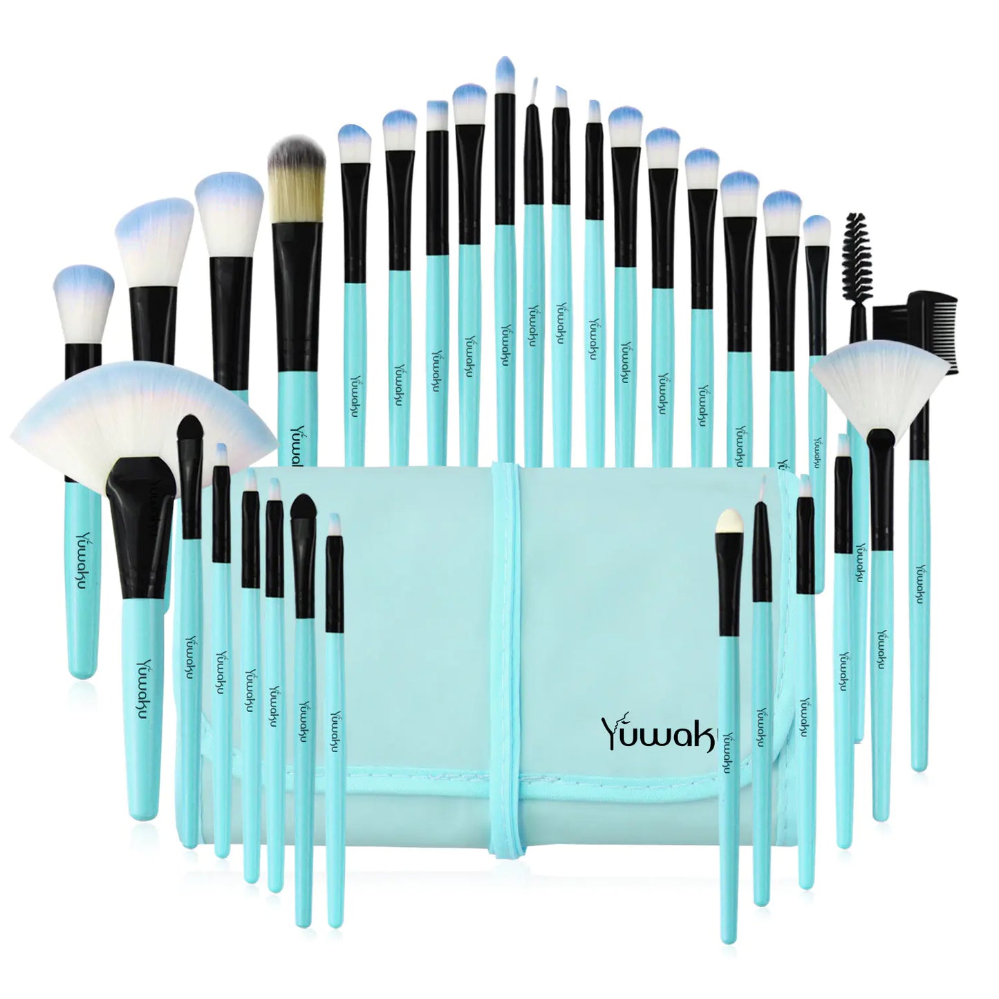 SKINFINITY 32-Piece Makeup Brush Set for Beauty and Cosmetics