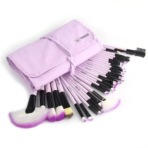 SKINFINITY 32-Piece Makeup Brush Set for Beauty and Cosmetics