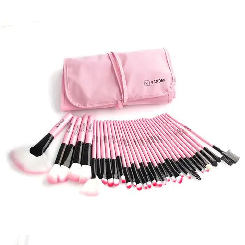 SKINFINITY 32-Piece Makeup Brush Set for Beauty and Cosmetics