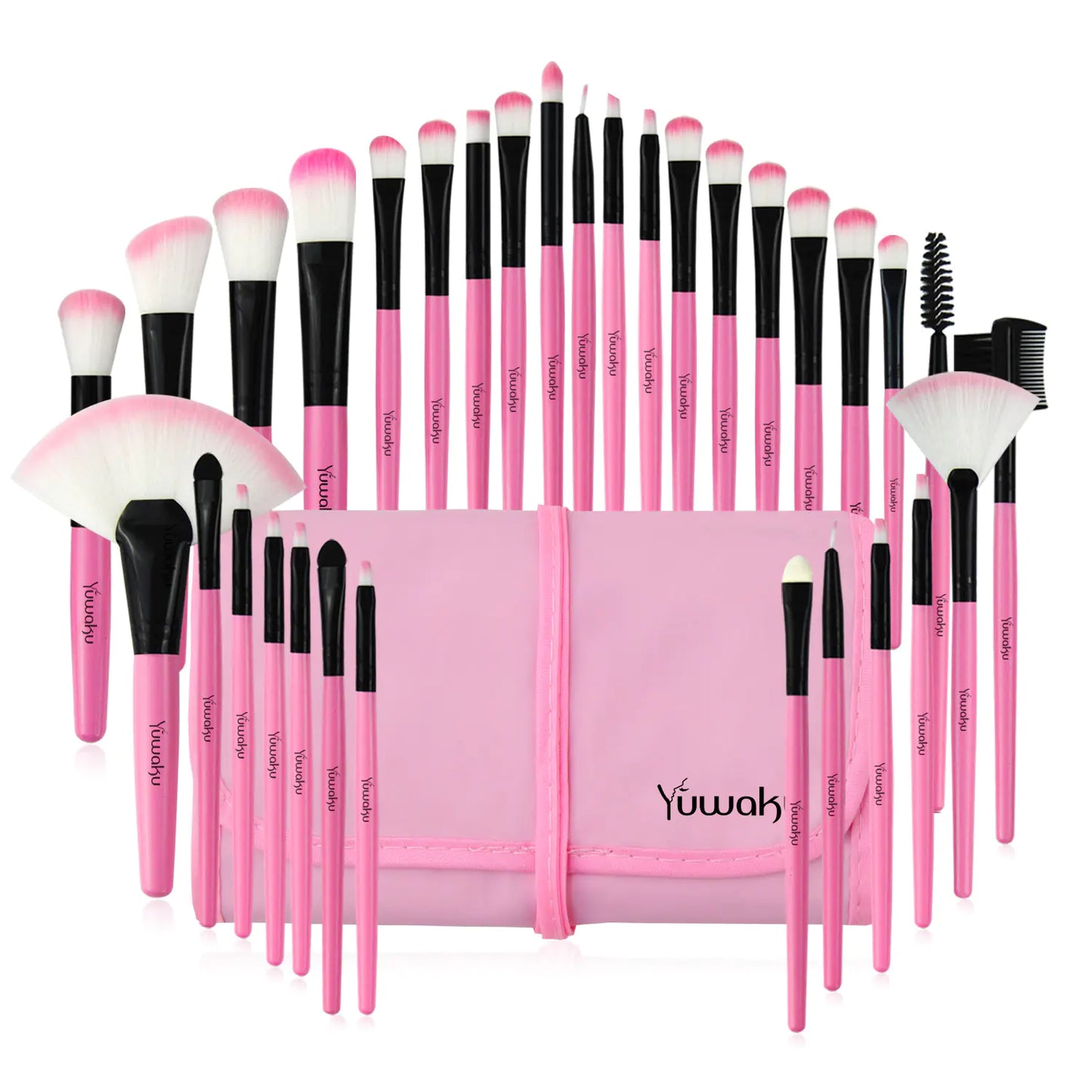SKINFINITY 32-Piece Makeup Brush Set for Beauty and Cosmetics
